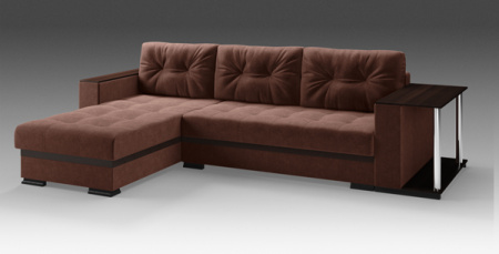 Диван-кровать угловой Серджио с приставкой