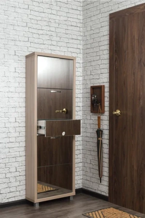 Обувница Люкс фасад зеркало Шкафы 4-х секционные Плюс Обувница Люкс фасад зеркало Шкафы 4-х секционные Плюс