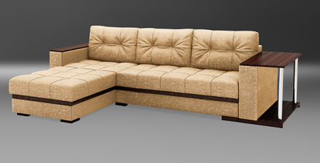 Диван-кровать угловой Серджио с приставкой