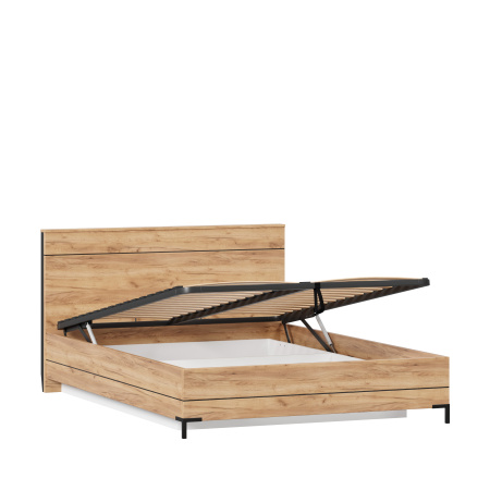 Норд Кровать двуспальная 1400 с подъемным механизмом (Дуб Золотой)