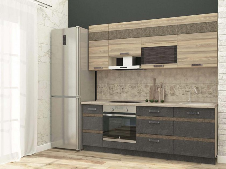  Кухонный гарнитур Бруклин 12 (ширина 220 см)