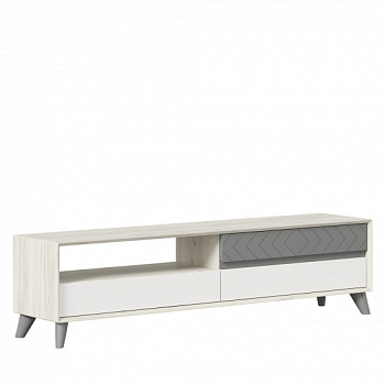 Тумба под ТВ Дейзи Дуб Крафт белый/Серый шифер/Белый Тумба под ТВ Дейзи Дуб Крафт белый/Серый шифер/Белый