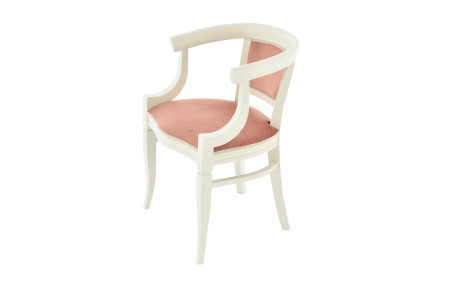  стул с подлокотниками из массива Васко с мягкой спинкой и сиденьем 