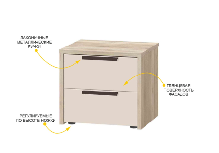 Тумба прикроватная Кашемир 900.07