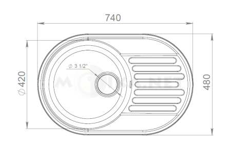 Кухонная мойка GRANFEST GF-Z18