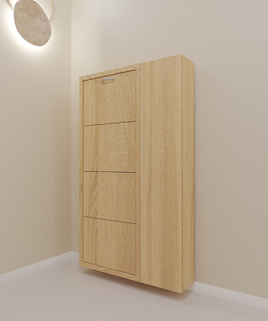 Обувница Люкс 4 ДУЭТ Дуб Сонома / Дуб Сонома