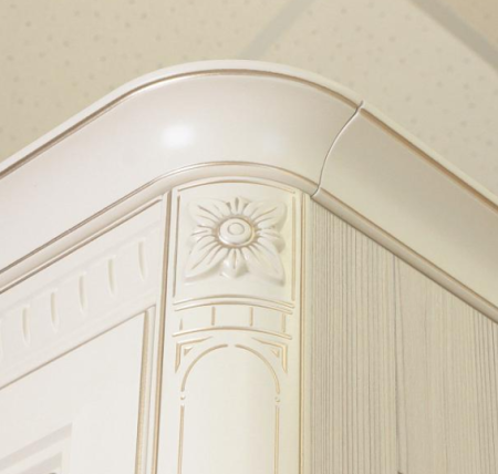 Шкаф-витрина (сервант) с колоннами (лев/прав) 32.08