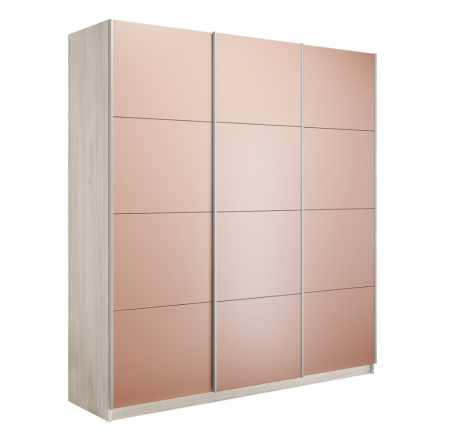 Шкаф-купе Прайм 3-х дверный (Стекло Пудра)