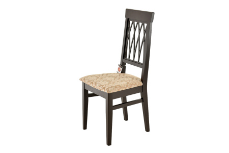 Стул из массива Кристиан с жёсткой спинкой и мягким сиденьем 