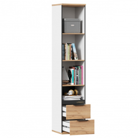 Урбан Стеллаж комбинированный (Белый/Дуб золотой) Урбан Стеллаж комбинированный (Белый/Дуб золотой)
