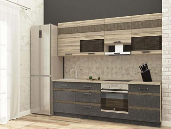 Кухонный гарнитур Бруклин 13 (ширина 240 см)  Кухонный гарнитур Бруклин 13 (ширина 240 см)