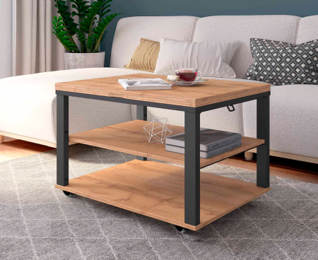 Журнальный стол-трансформер Агат 35 Дуб Вотан