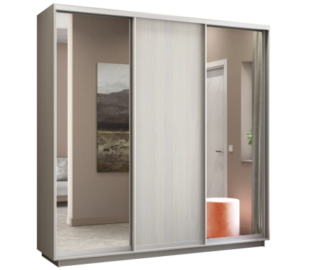 Шкаф-купе Экспресс 3-х дверный (Зеркало, ЛДСП)