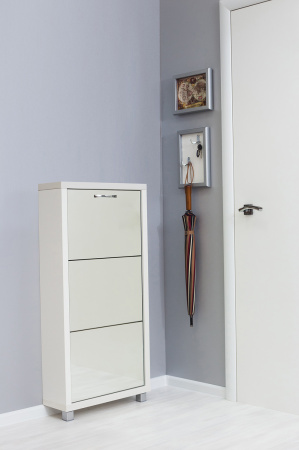 Обувница Люкс фасад зеркало Шкафы 3-х секционные