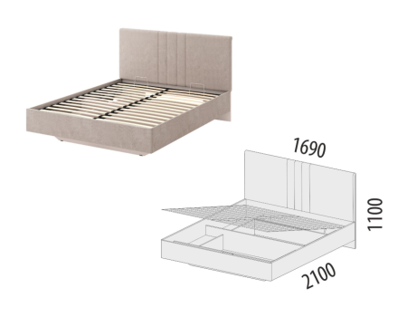 Кровать с подъемным механизмом Флоренция 904.21
