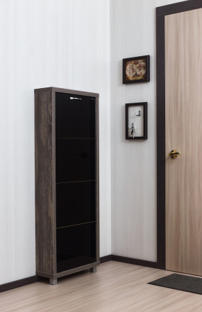 Обувница Люкс стекло черное Шкафы 4-х секционные