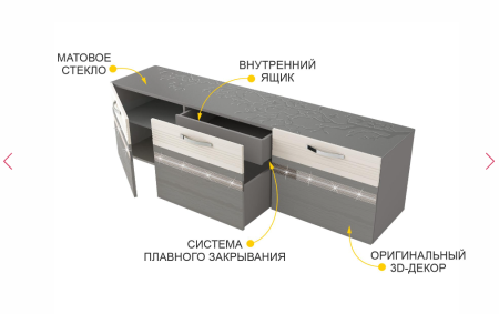 ТВ-тумба Графит 604.03