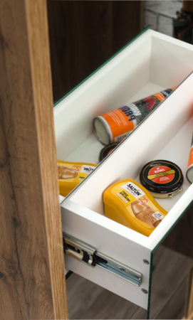 Обувница Люкс фасад зеркало Шкафы 5-ти секционные Плюс