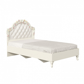 Луиза Кровать полутороспальная 1200 (Алебастр/Шампань) Луиза Кровать полутороспальная 1200 (Алебастр/Шампань)