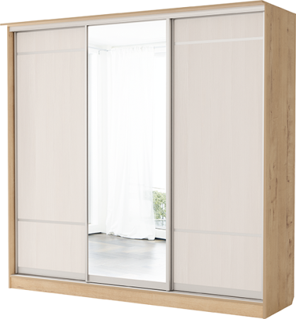 № 11 Шкаф 3х купе (дверь+зеркало+дверь)