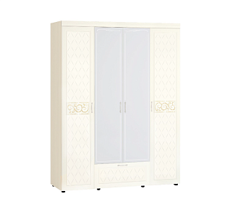 Шкаф четырехдверный с зеркалом Тиффани 93.14