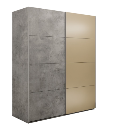 Шкаф-купе Эста 2-х дверный Медиум (4 ЛДСП / 4 Стекла фисташка)