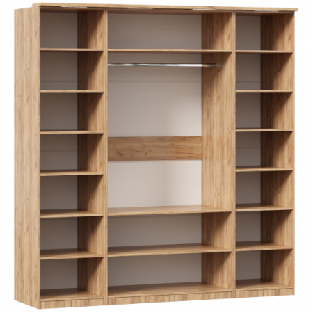 Фиджи Шкаф четырехстворчатый с 4 зеркалами (Дуб Золотой/Антрацит) Фиджи Шкаф четырехстворчатый с 4 зеркалами (Дуб Золотой/Антрацит)