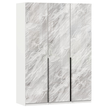 Норд Шкаф трехстворчатый (Белый/Статуарио) Норд Шкаф трехстворчатый (Белый/Статуарио)