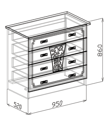 Комод(Тиффани)