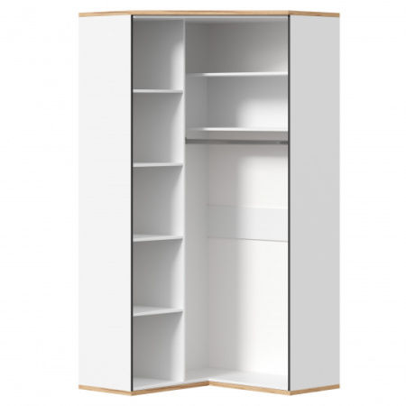 Урбан Шкаф угловой (Белый/Дуб золотой)