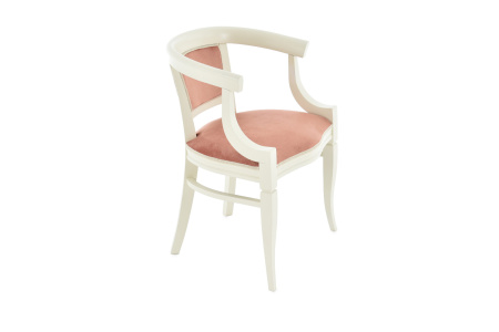  стул с подлокотниками из массива Васко с мягкой спинкой и сиденьем 