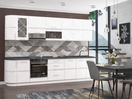  Кухонный гарнитур Бьянка 2 (ширина 318 см)