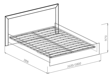 №31 Кровать №3 (с основанием )