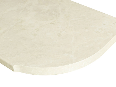 Столешница ПФР 12.300 Королевский опал (правая радиусная) 3000 мм