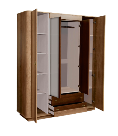 Шкаф для одежды 34.01 Фантазия (4-х дв.)