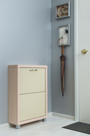 Обувница Люкс стекло капучино Шкафы 2-х секционные