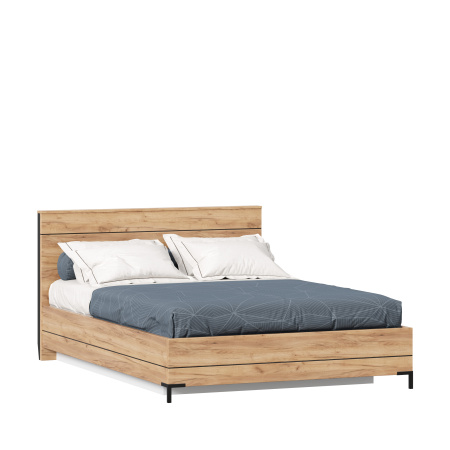 Норд Кровать двуспальная 1400 с подъемным механизмом (Дуб Золотой)