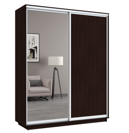 Широкий Экспресс 2-х дверный (Зеркало, ЛДСП)