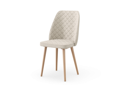 Леон Стул мягкий с основанием, опора металл (Темно-серый, ткань Beatto Plan-1 1079)