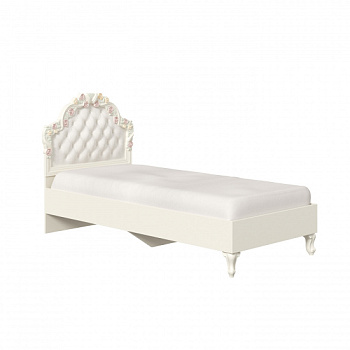 Луиза Кровать односпальная 900 (Алебастр/Шампань) Луиза Кровать односпальная 900 (Алебастр/Шампань)