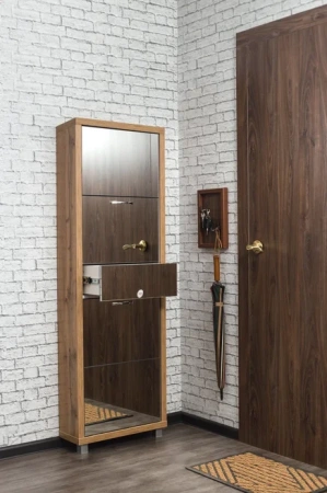 Обувница Люкс фасад зеркало Шкафы 4-х секционные Плюс Обувница Люкс фасад зеркало Шкафы 4-х секционные Плюс