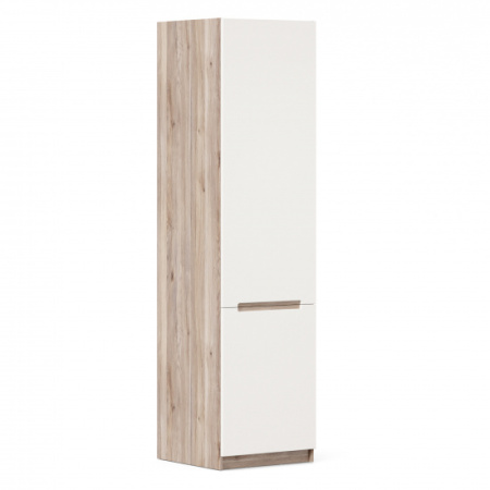 Стефания Шкаф одностворчатый (Дуб Маувелла PR/Белый)