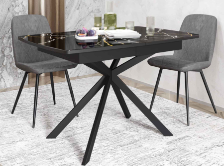 Обеденный стол Орфей 46 (03) Мрамор черный