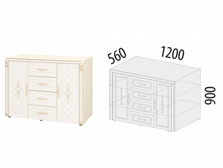 Тумба-комод Венеция 32.34