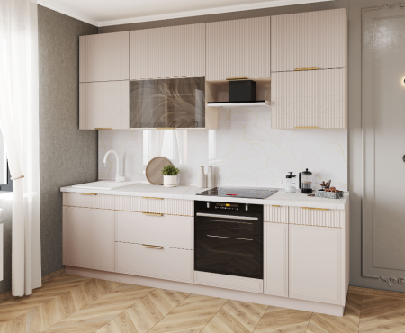 Кухонный гарнитур с витриной Флоренция 107 210 Кухонный гарнитур с витриной Флоренция 107 210