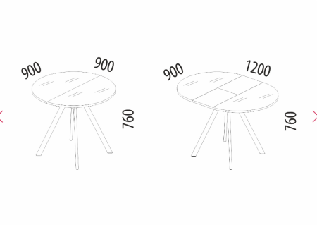 Обеденный стол Орфей 51 (02) Мрамор бежевый