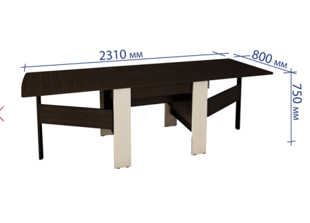 Стол-книжка Колибри 12.2 (04) Венге-Кобург