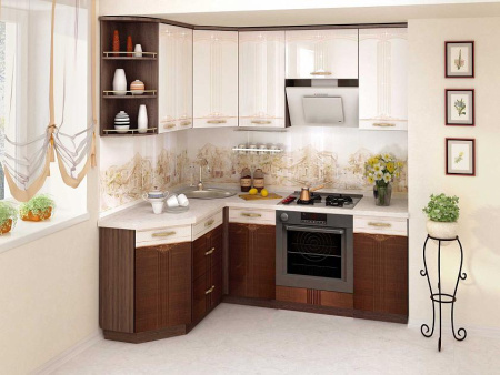  Кухонный гарнитур угловой Рио 15 (ширина 150х200 см)