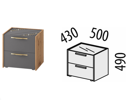 Тумба прикроватная Монако 902.07