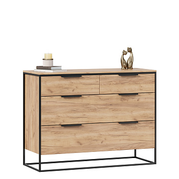 Норд Комод 1190 с 4 ящиками (Дуб Золотой) Норд Комод 1190 с 4 ящиками (Дуб Золотой)